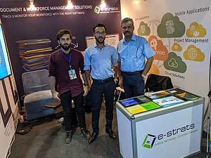team e-strats in Karachi IT tradeshow